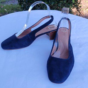 J. jill Suede Slingback Block Heels Women’s size 8